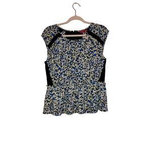 Elle Floral Boho Babydoll Flowy Top Size 12